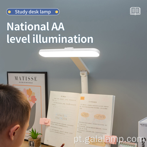 Lâmpada de mesa LED recarregável ajustável